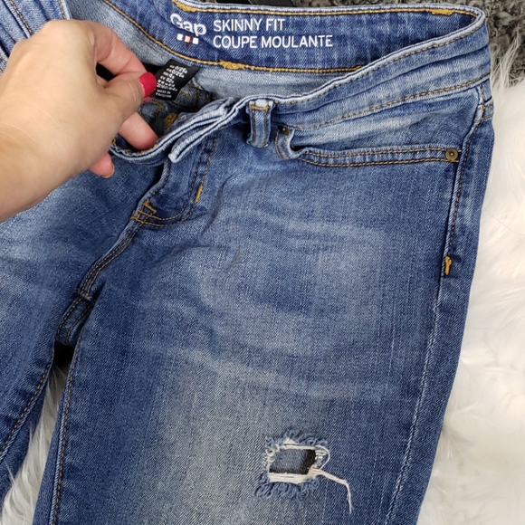 {Gap} Skinny Letdown Authentic Wash Jeans - Picture 2 of 7